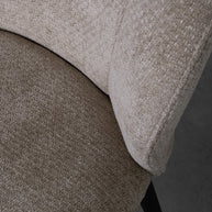 LABEL51 Eetkamerstoelen Vino - Clay - Chenille - Zwart Metalen Frame