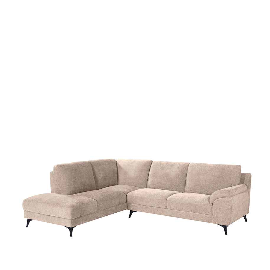 LABEL51 Hoekbanken Santino - Clay - Chenille - Hoekbank Links