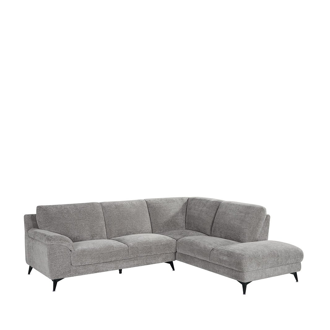 LABEL51 Hoekbanken Santino - Stone - Chenille - Hoekbank Rechts