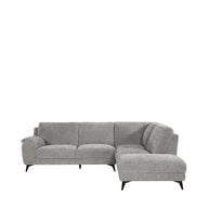 LABEL51 Hoekbanken Santino - Stone - Chenille - Hoekbank Rechts