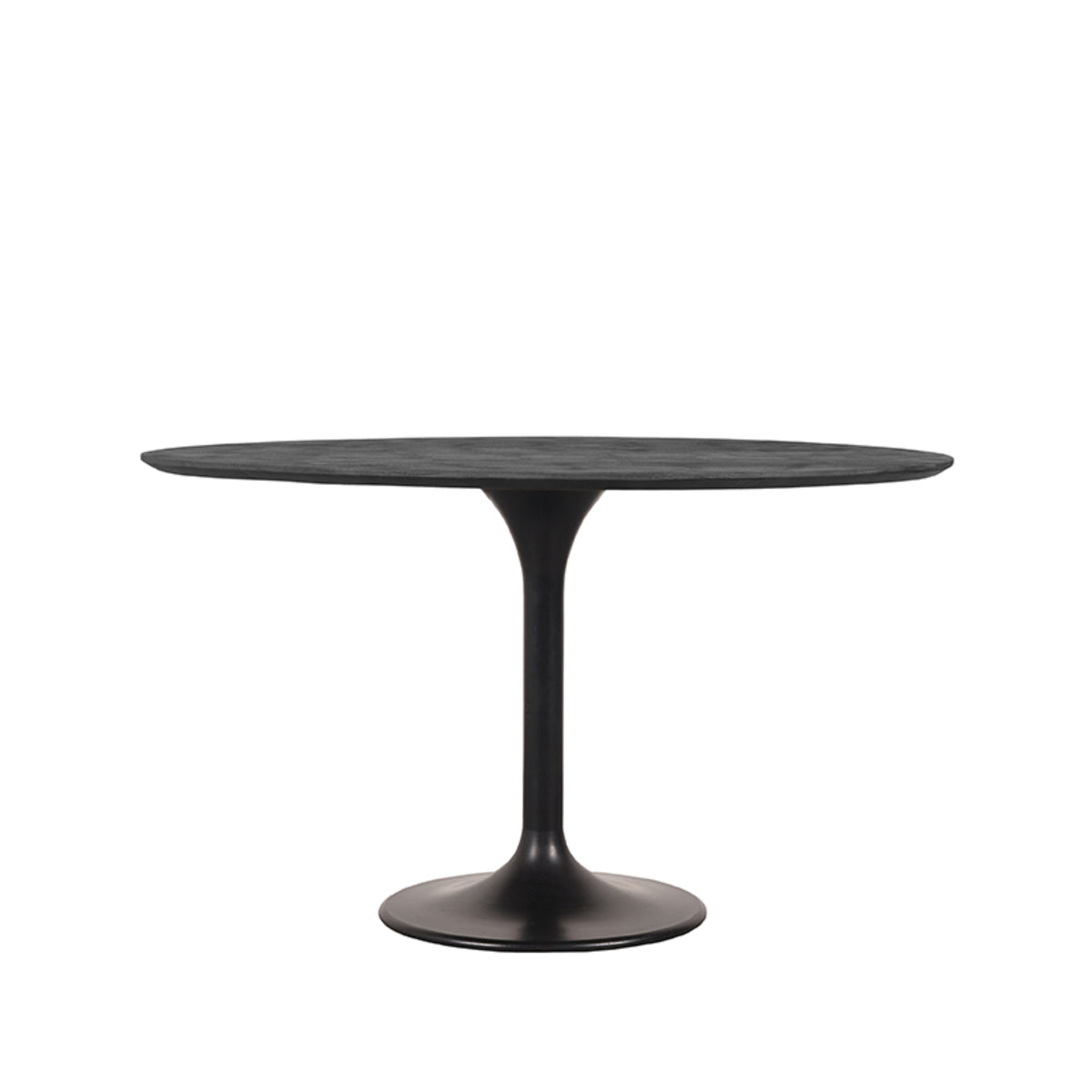 LABEL51 Eetkamertafels Otto - Zwart - Mangohout - 130 cm - Rond