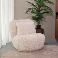 LABEL51 Fauteuils Doodle - Creme - Fluffy - One Size