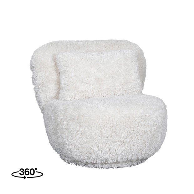 LABEL51 Fauteuils Doodle - Creme - Fluffy - One Size