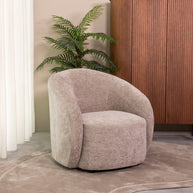 LABEL51 Fauteuils Alby - Stone - Chenille - 1-Zits