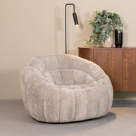 LABEL51 Fauteuils Cloud - Stone - Chenille - 1-Zits