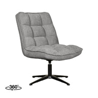 LABEL51 Fauteuils Vince - Stone - Chenille - One Size