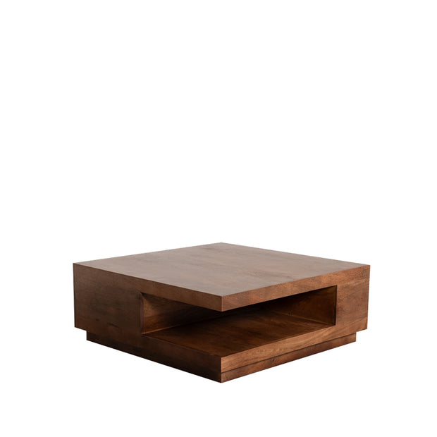 LABEL51 Salontafels Square - Nature Smooth - Mangohout - 80 cm