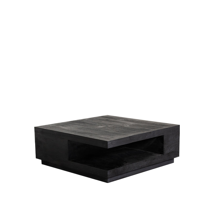 LABEL51 Salontafels Square - Zwart - Mangohout - 80 cm