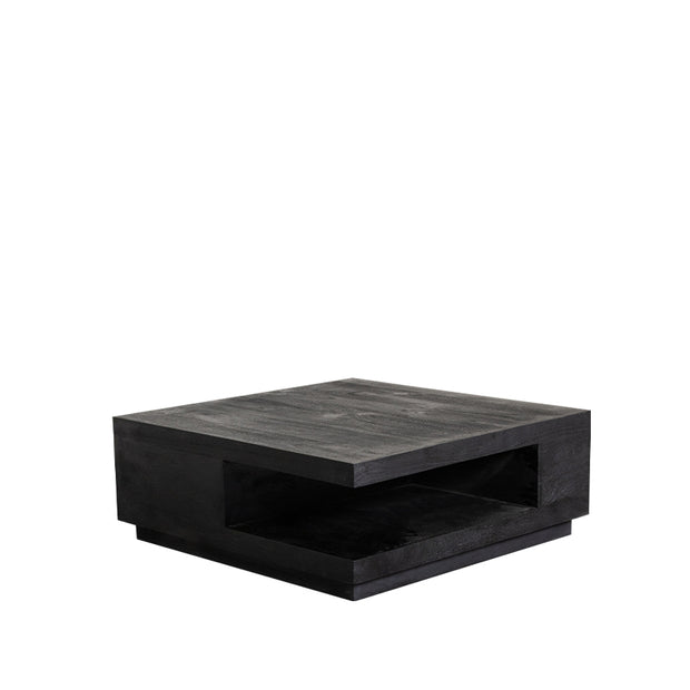 LABEL51 Salontafels Square - Zwart - Mangohout - 80 cm