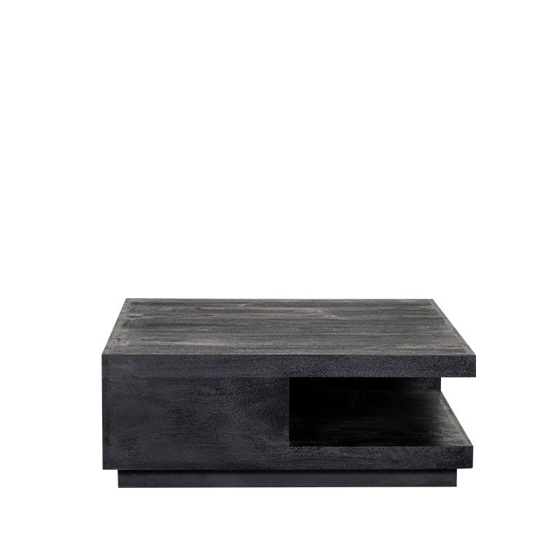 LABEL51 Salontafels Square - Zwart - Mangohout - 80 cm