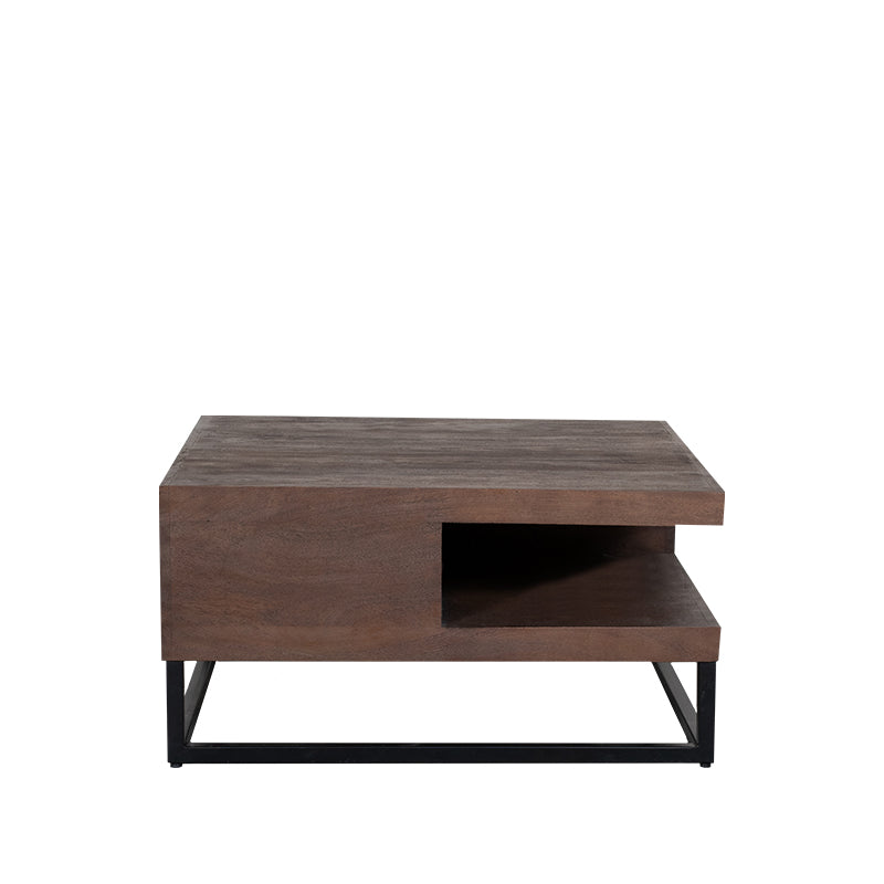 LABEL51 Salontafels Cube - Espresso - Mangohout - 80 cm