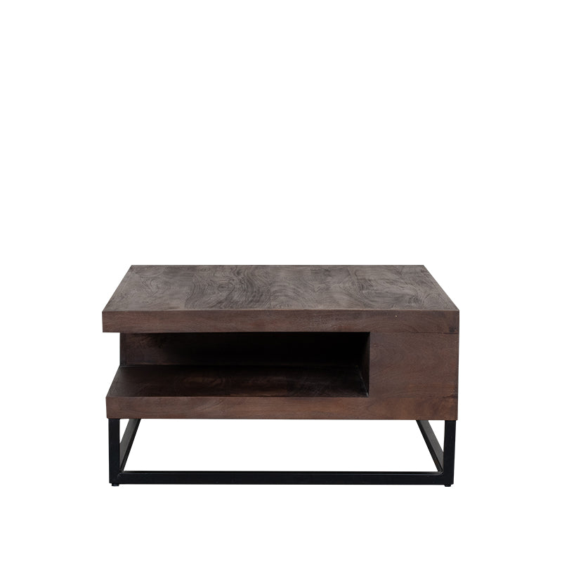 LABEL51 Salontafels Cube - Espresso - Mangohout - 80 cm