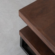 LABEL51 Salontafels Cube - Espresso - Mangohout - 80 cm