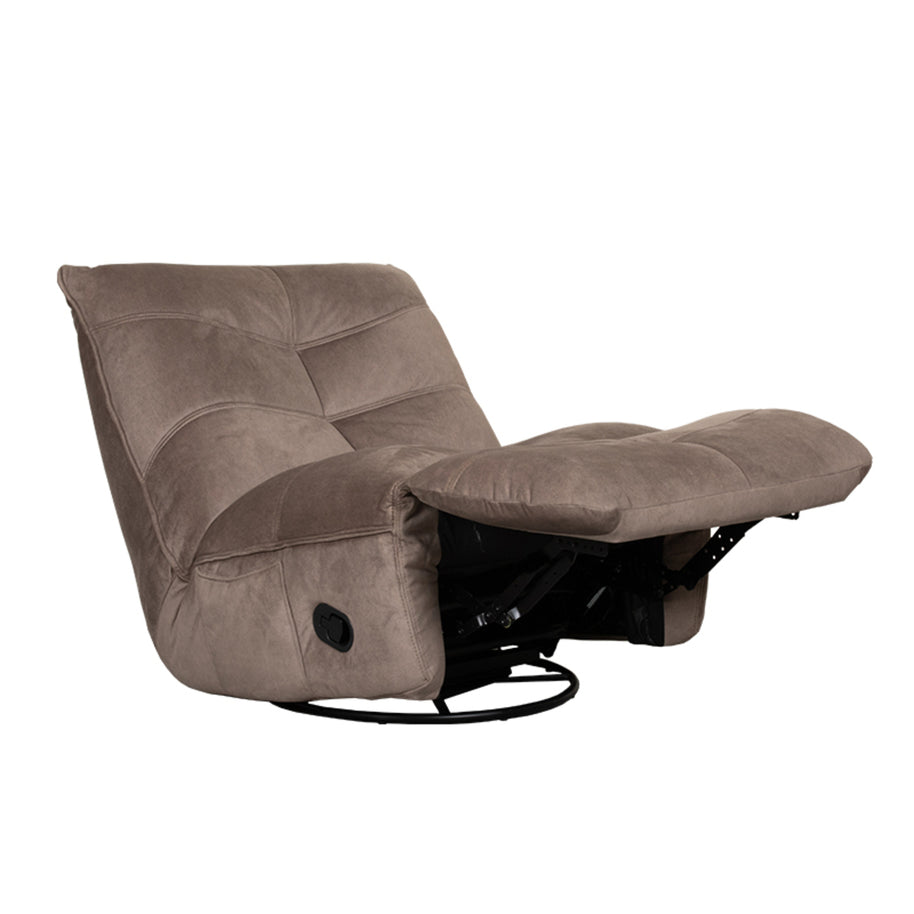 LABEL51 Fauteuils Take It Easy - Taupe - Velvet - One Size