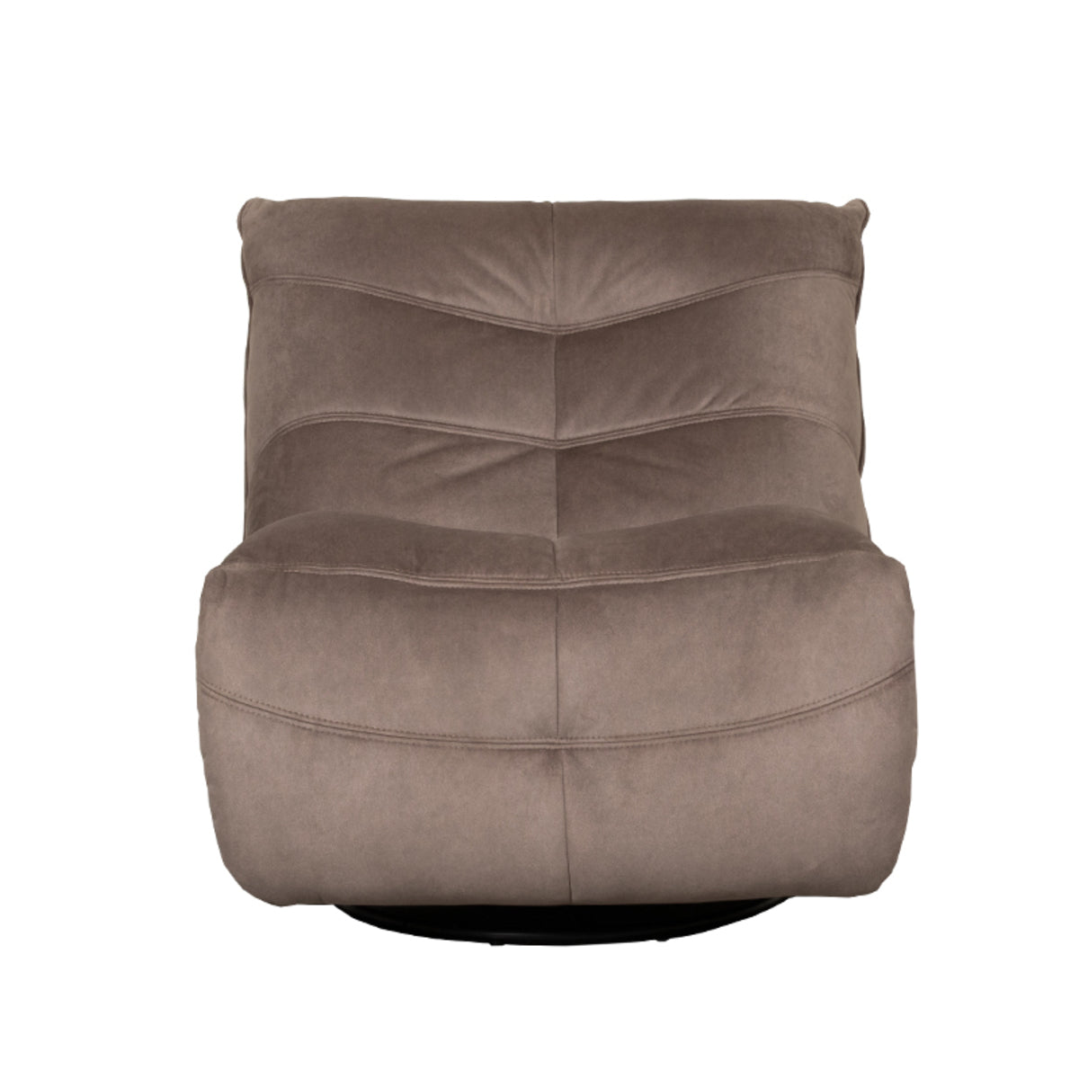LABEL51 Fauteuils Take It Easy - Taupe - Velvet - One Size