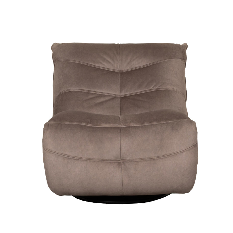 LABEL51 Fauteuils Take It Easy - Taupe - Velvet - One Size