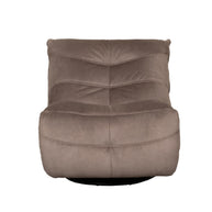 LABEL51 Fauteuils Take It Easy - Taupe - Velvet - One Size