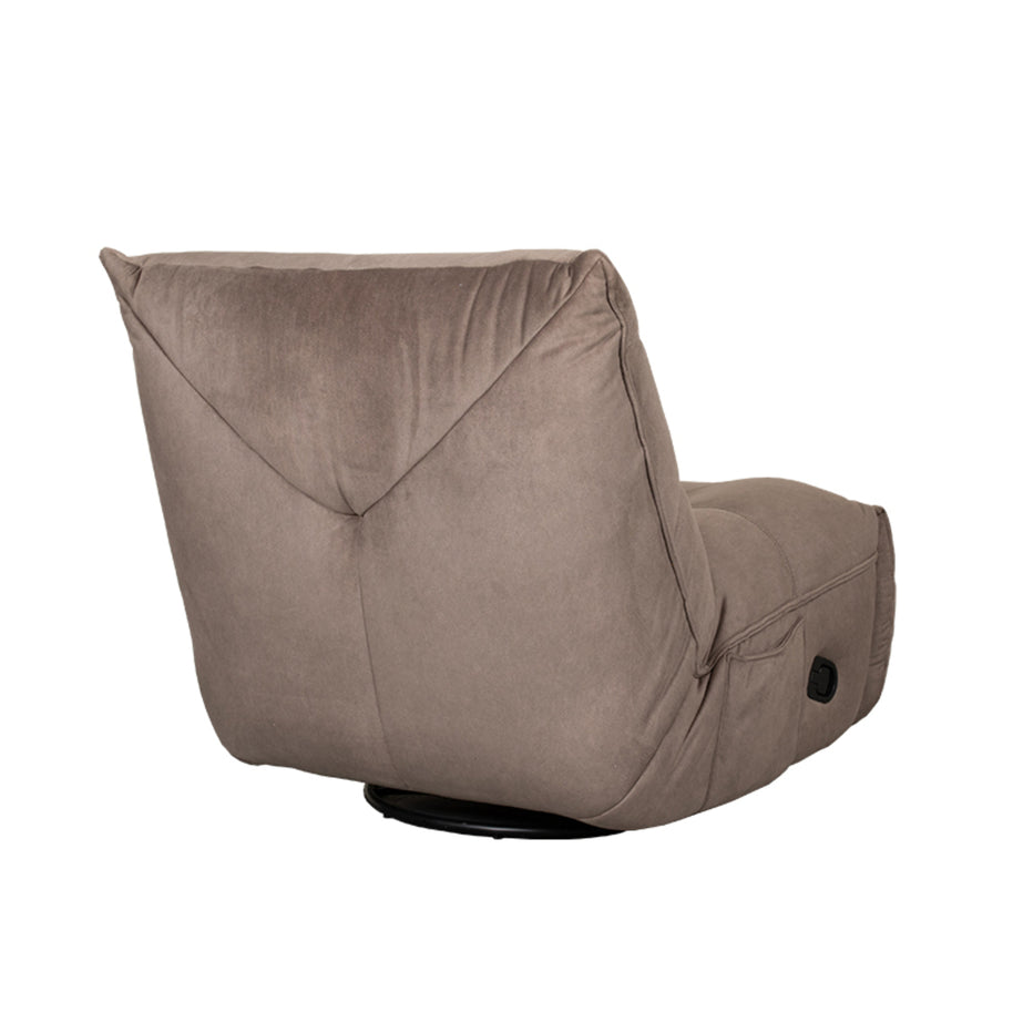 LABEL51 Fauteuils Take It Easy - Taupe - Velvet - One Size