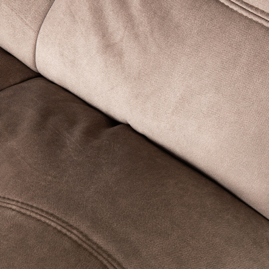 LABEL51 Fauteuils Take It Easy - Taupe - Velvet - One Size