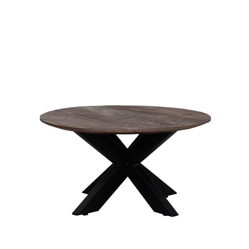 LABEL51 Salontafels Otis - Espresso - Mangohout - 80 cm - Rond