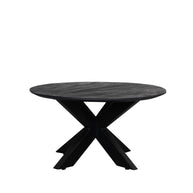 LABEL51 Salontafels Otis - Zwart - Mangohout - 80 cm - Rond