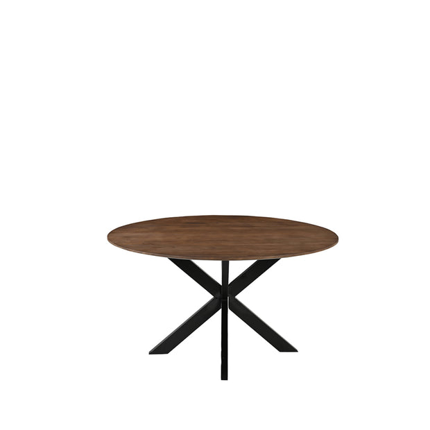 LABEL51 Eetkamertafels Otis - Nature Smooth - Mangohout - 130 cm - Rond