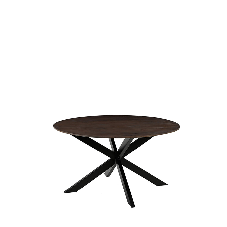 LABEL51 Eetkamertafels Otis - Espresso - Mangohout - 140 cm - Rond