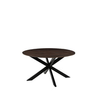 LABEL51 Eetkamertafels Otis - Espresso - Mangohout - 140 cm - Rond