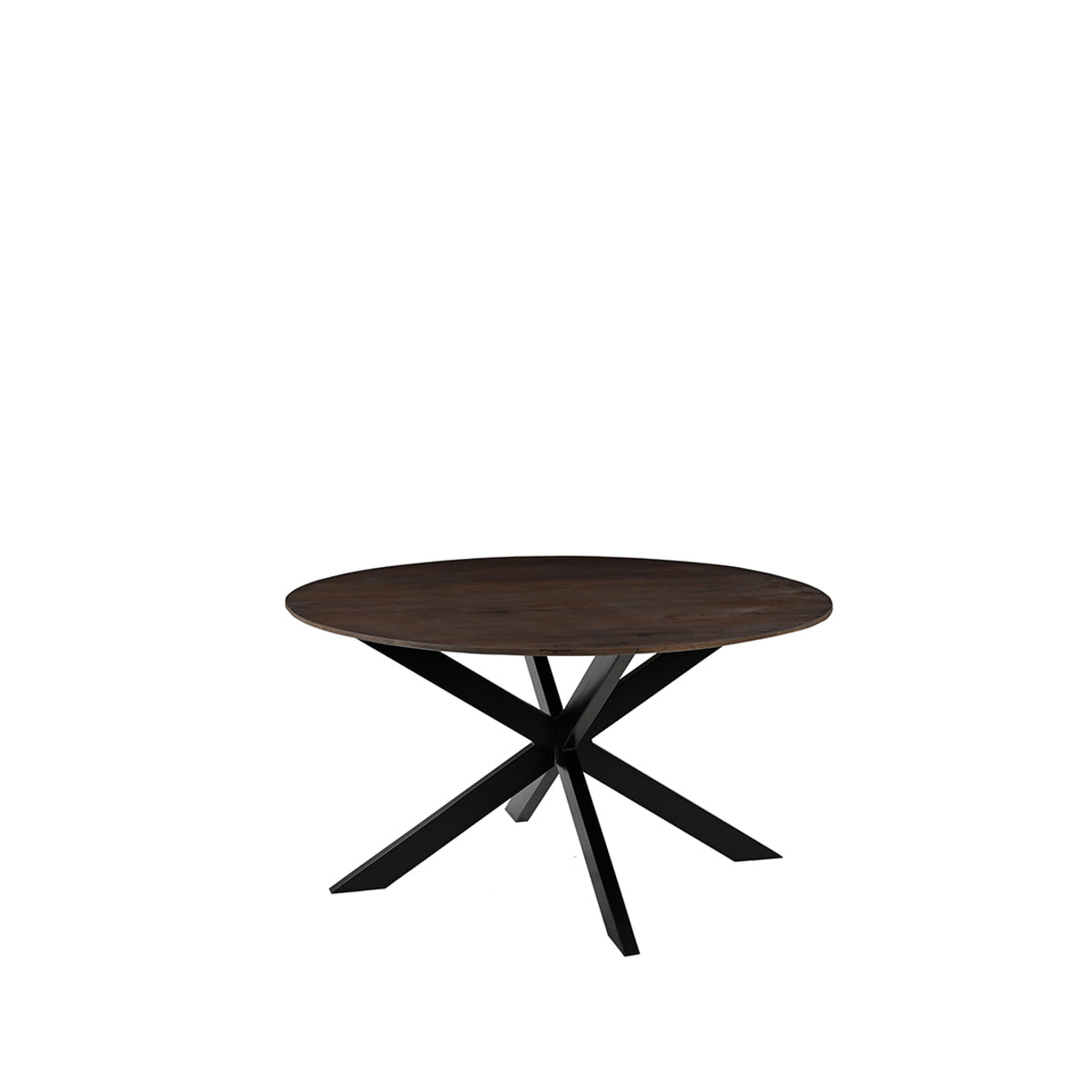 LABEL51 Eetkamertafels Otis - Espresso - Mangohout - 130 cm - Rond