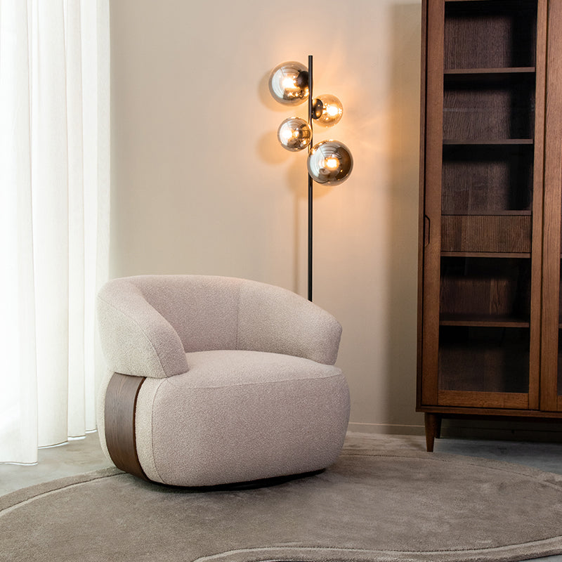 LABEL51 Fauteuils Valenza - Naturel - Boucle - One Size