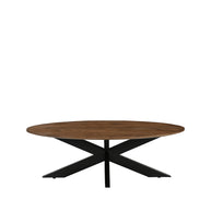 LABEL51 Salontafels James - Nature Smooth - Mangohout - 130 cm - Ovaal