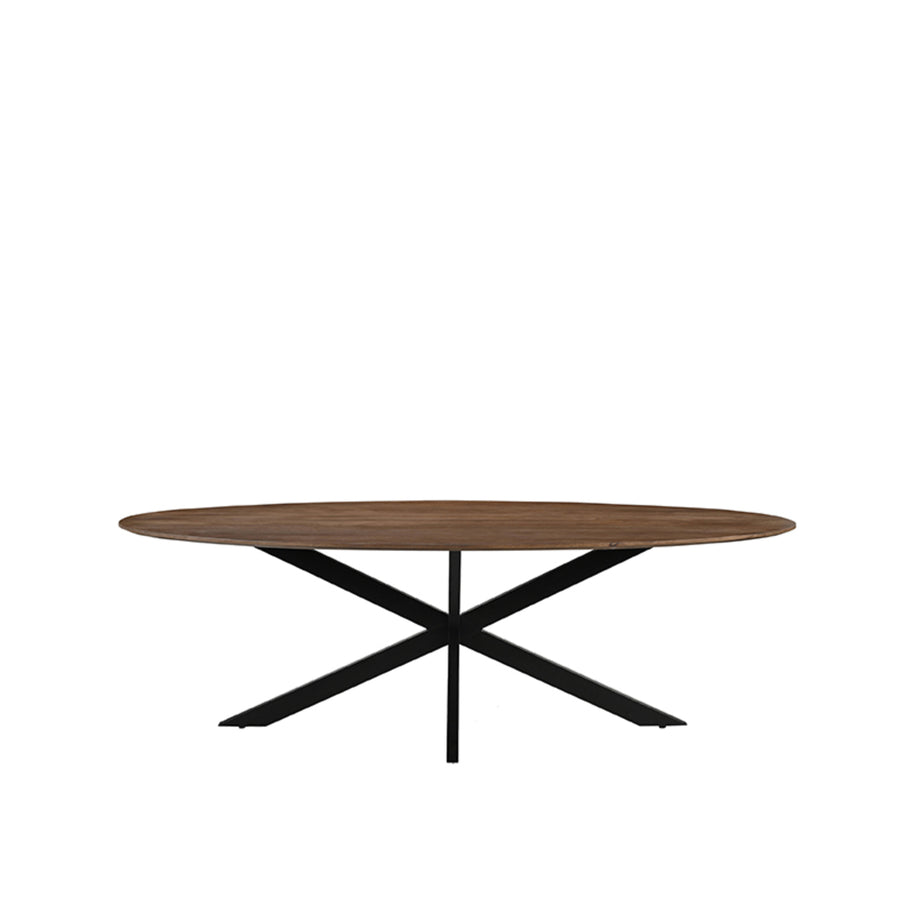 LABEL51 Eetkamertafels James - Nature Smooth - Mangohout - 210 cm - Ovaal