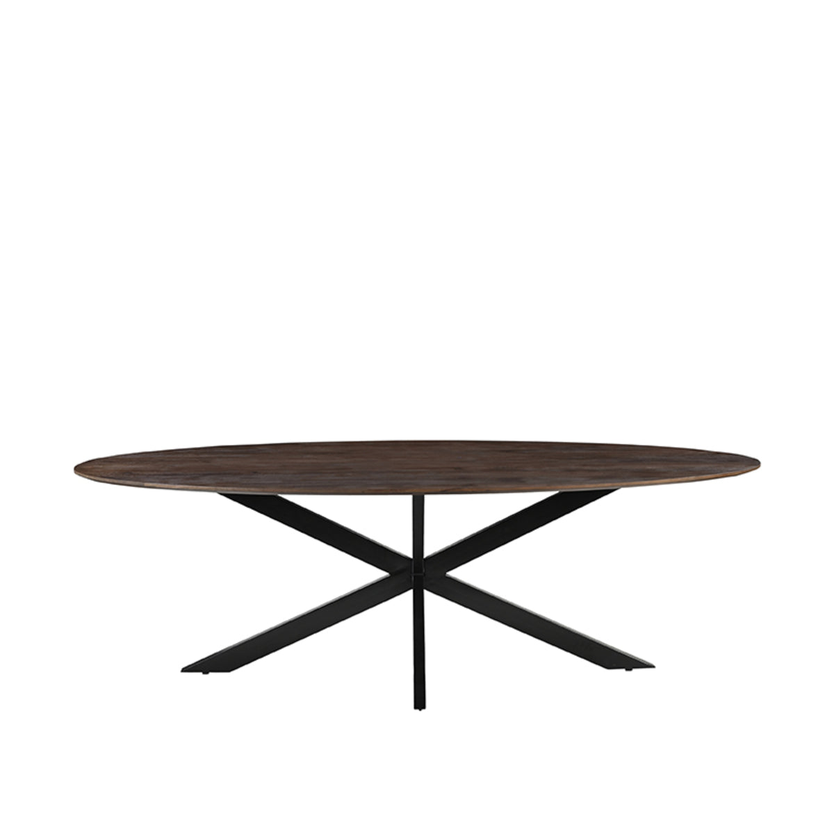 LABEL51 Eetkamertafels James - Espresso - Mangohout - 240 cm - Ovaal
