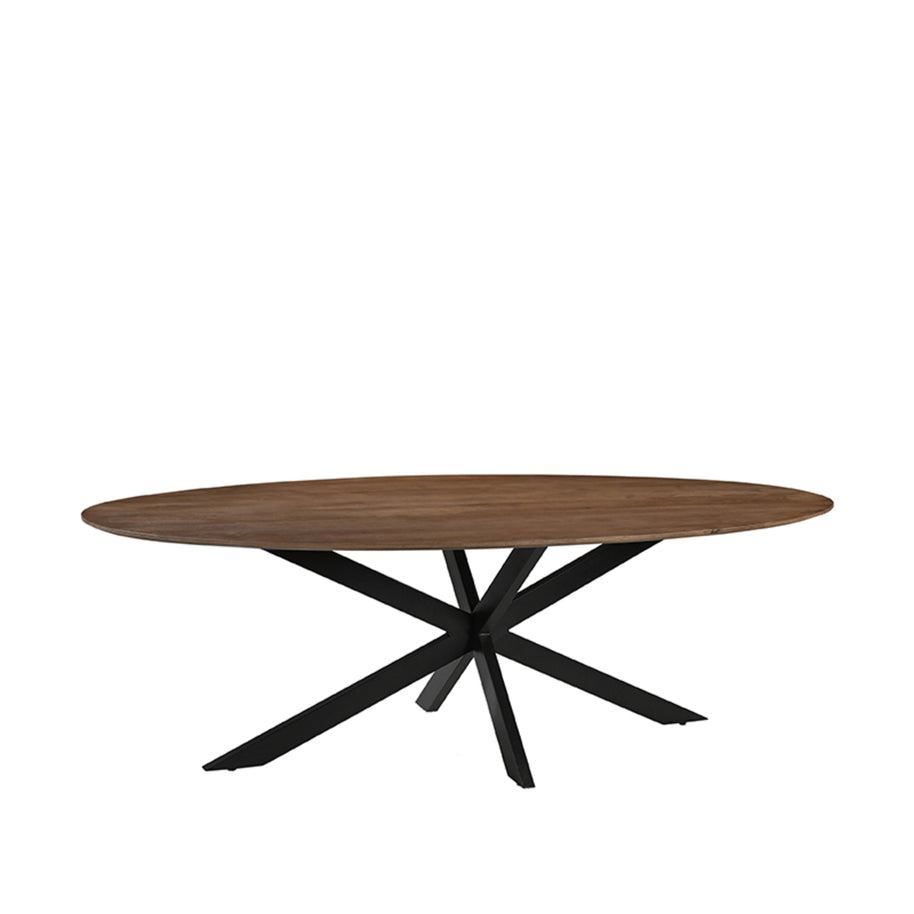 LABEL51 Eetkamertafels James - Nature Smooth - Mangohout - 240 cm - Ovaal