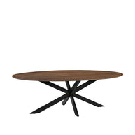 LABEL51 Eetkamertafels James - Nature Smooth - Mangohout - 240 cm - Ovaal