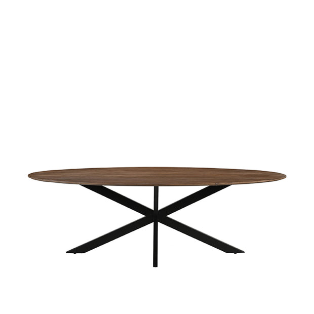 LABEL51 Eetkamertafels James - Nature Smooth - Mangohout - 240 cm - Ovaal