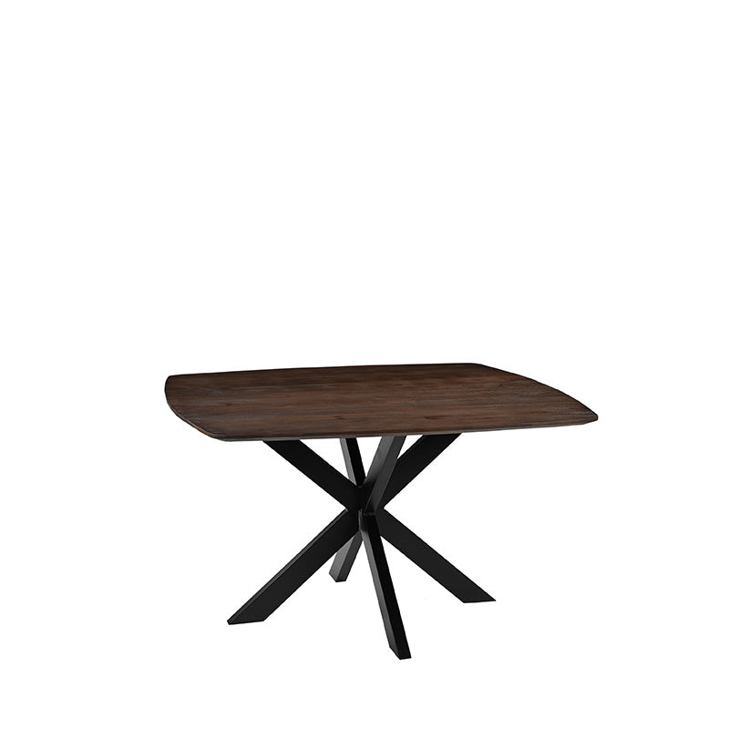 LABEL51 Eetkamertafels Blake - Espresso - Mangohout - 130 cm - Rond