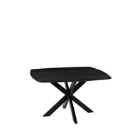 LABEL51 Eetkamertafels Blake - Zwart - Mangohout - 130 cm - Rond