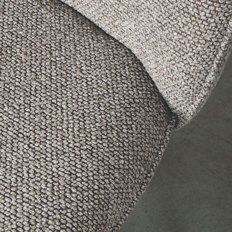LABEL51 Eetkamerstoelen Finn - Mushroom - Boucle - Zwart Metalen Frame