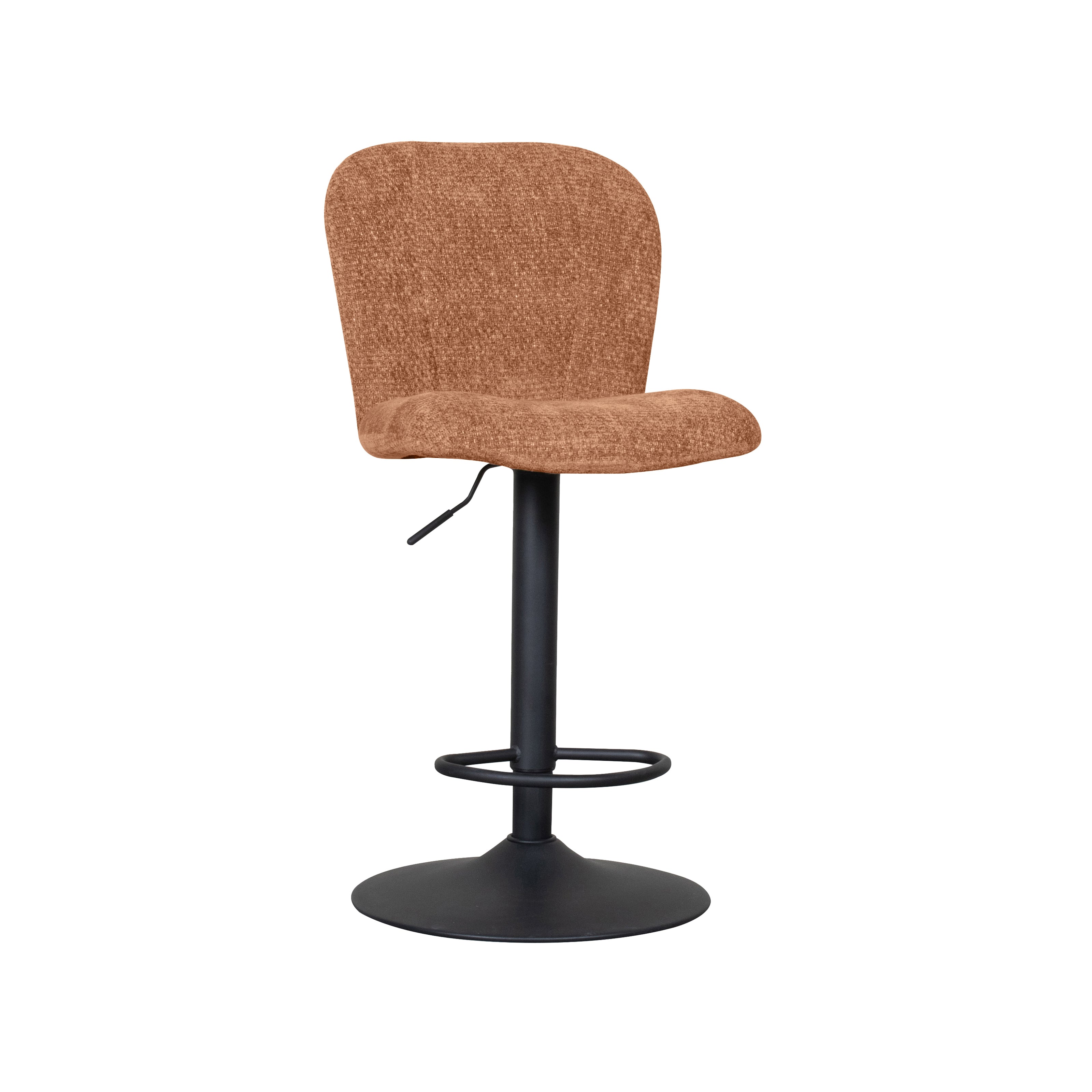 LABEL51 Barkrukken Vino - Cognac - Chenille - Gaslift