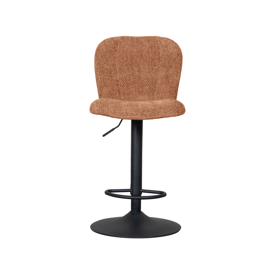 LABEL51 Barkrukken Vino - Cognac - Chenille - Gaslift