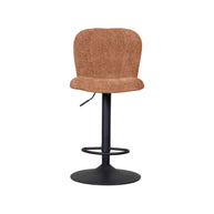 LABEL51 Barkrukken Vino - Cognac - Chenille - Gaslift