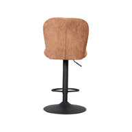 LABEL51 Barkrukken Vino - Cognac - Chenille - Gaslift