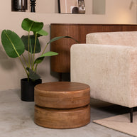 LABEL51 Salontafels Milly - Nature Smooth - Mangohout - 50 cm