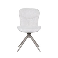 LABEL51 Eetkamerstoelen Thorben - Naturel - Geweven - Taupe Metalen Frame