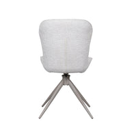 LABEL51 Eetkamerstoelen Thorben - Naturel - Geweven - Taupe Metalen Frame