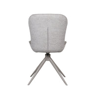 LABEL51 Eetkamerstoelen Thorben - Forest - Kunstleder - Taupe Metalen Frame