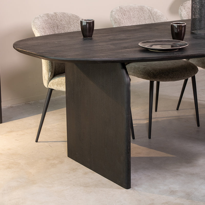 LABEL51 Eetkamertafels Cooper - Zwart - Mangohout - 250 cm