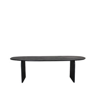 LABEL51 Eetkamertafels Cooper - Zwart - Mangohout - 250 cm