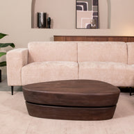LABEL51 Salontafels Javi - Espresso - Mangohout - 110 cm